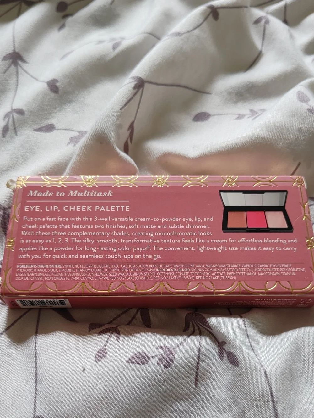 Laura Geller Rosy and Bright Made To Multitask Eye Lip Cheek Palette